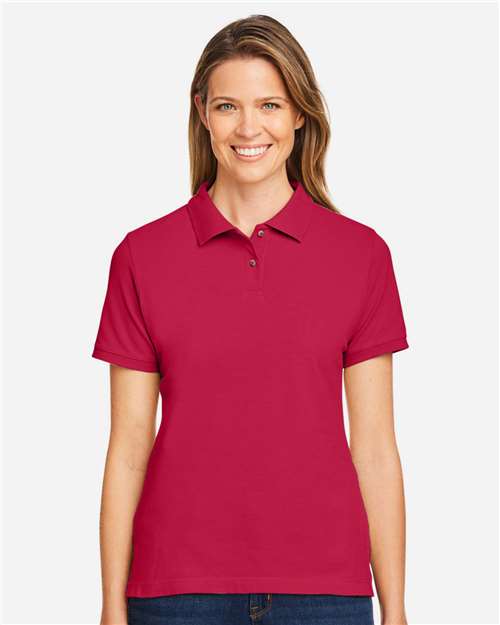 EG PRO Women's Cotton Polo Shirt – Short Sleeve Collared Polo for Women, Classic Fit Casual Golf Polo Top