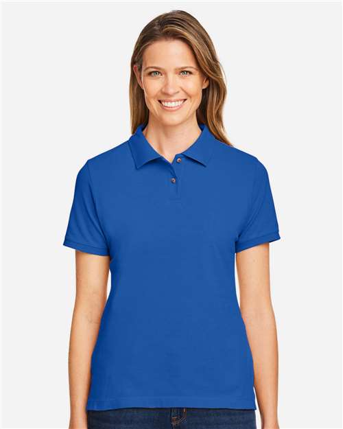 EG PRO Women's Cotton Polo Shirt – Short Sleeve Collared Polo for Women, Classic Fit Casual Golf Polo Top