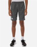 Adidas Youth Boys Shorts 7 Inch Inseam 3-Stripes Athletic Shorts Kids Soccer Gym Lightweight
