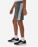 Adidas Youth Boys Shorts 7 Inch Inseam 3-Stripes Athletic Shorts Kids Soccer Gym Lightweight