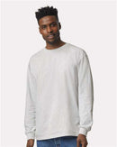 EG PRO Men T Shirts Long Sleeve Women Tees with Rib Cuffs Ultra Cotton - 2 Pack