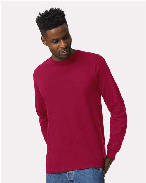 EG PRO Men T Shirts Long Sleeve Women Tees with Rib Cuffs Ultra Cotton - 2 Pack
