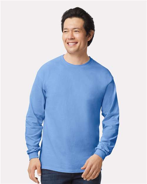 EG PRO Men T Shirts Long Sleeve Women Tees with Rib Cuffs Ultra Cotton - 2 Pack