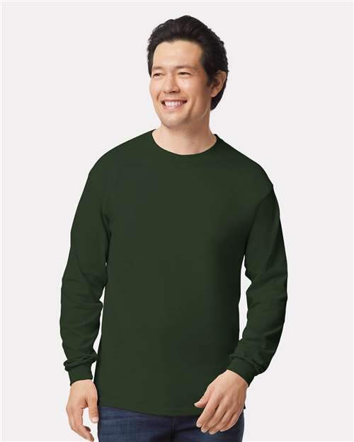 EG PRO Men T Shirts Long Sleeve Women Tees with Rib Cuffs Ultra Cotton - 2 Pack