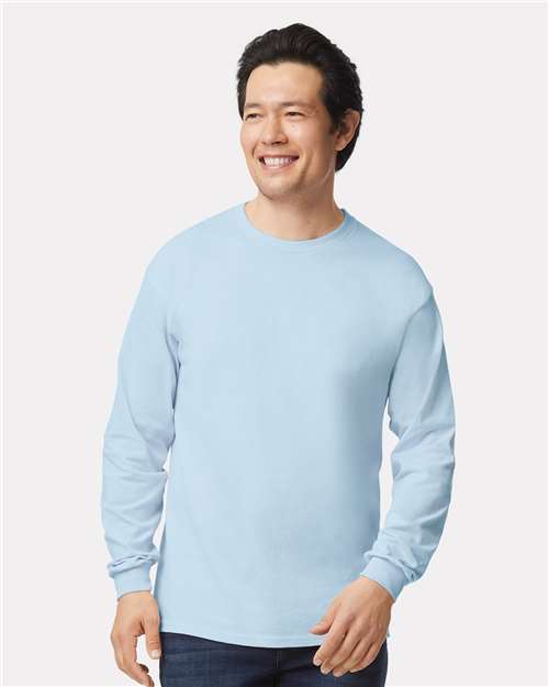 EG PRO Men Long Sleeve T Shirt with Rib Cuffs Ultra Cotton Women Shirts