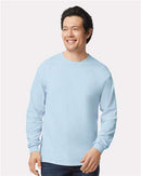 EG PRO Men T Shirts Long Sleeve Women Tees with Rib Cuffs Ultra Cotton - 2 Pack