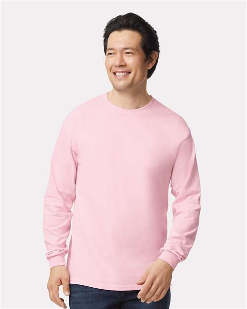 EG PRO Men T Shirts Long Sleeve Women Tees with Rib Cuffs Ultra Cotton - 2 Pack