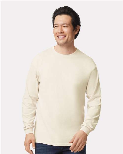 EG PRO Men T Shirts Long Sleeve Women Tees with Rib Cuffs Ultra Cotton - 2 Pack