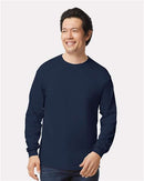 EG PRO Men T Shirts Long Sleeve Women Tees with Rib Cuffs Ultra Cotton - 2 Pack