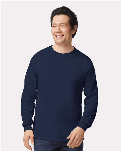 EG PRO Men T Shirts Long Sleeve Women Tees with Rib Cuffs Ultra Cotton - 2 Pack