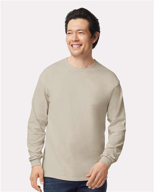 EG PRO Men T Shirts Long Sleeve Women Tees with Rib Cuffs Ultra Cotton - 2 Pack