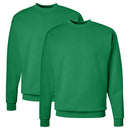 Hanes EcoSmart Fleece Crewneck Sweatshirt Pullover - 2 Pack, Soft Durable, Pill-Resistant, Long Sleeve for Men