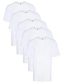 Hanes Men's Crew Undershirt, White - 5 Pack