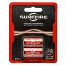 SureFire SF123A CR123A 3V Lithium Batteries 2 Pack Card 10 Year Life