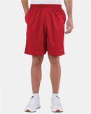 Champion Mesh Shorts with Pockets 3-Pack 9” Inseam Unisex Athletic Gym Basketball Shorts Lightweight Breathable