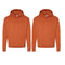 Hanes 2-Pack Hooded Sweatshirt Cotton Moisture-Wicking