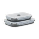 Collapsible Bento Food Storage Containers 27oz 41oz Microwave Dishwasher