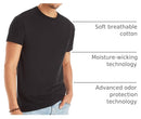 Hanes 6-Pack Tee Men's T-Shirt Soft and Breathable Assorted