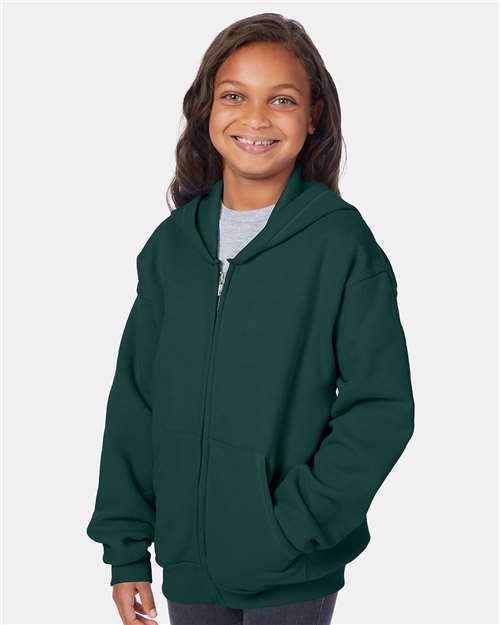 Hanes Girl Hooded Sweatshirt Full Zip 1-Pack Super Soft Breathable