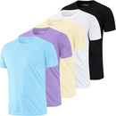5 Pack Running Shirts Men Sport Tops Dry Fit Gym Wicking Athletic T Shirts Breathable Cool Workout Shirts