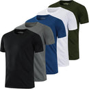 5 Pack Running Shirts Men Sport Tops Dry Fit Gym Wicking Athletic T Shirts Breathable Cool Workout Shirts