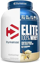 Dymatize Elite 100% Whey Protein 5lb Vanilla Bulk Muscle Recovery Fitness