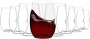 Set of 8 Unbreakable Plastic Wine Glasses by Govino, temless Shatterproof Tritan Glassware, Fancy Cups That Look Like Glass, 16oz