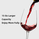 CHEERS! White Wine Glasses Set of 8 Lead Free Crystal Gift 15 oz
