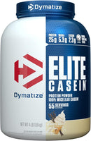 Dymatize Elite Casein Protein 2lb Vanilla Night Time Recovery Protein