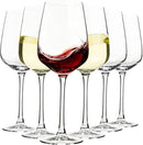 CHEERS! White Wine Glasses Set of 8 Lead Free Crystal Gift 15 oz