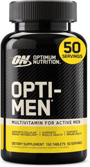 Optimum Nutrition Opti-Men, Vitamin C, Zinc and Vitamin D, E, B12 for Immune Support Mens Daily Multivitamin Supplement, 150 Count