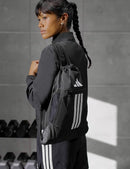 Adidas Alliance Sackpack – Drawstring Backpack for Sports, Small Gym Bag, Black/3, OSFA