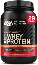 Optimum Nutrition Gold Standard 100% Whey Protein Powder, Double Rich Chocolate 2LB