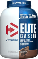 Dymatize Elite Casein Protein 4lb Chocolate Muscle Building Slow Digest