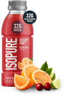Isopure Zero Carb 32g Clear Protein Ready-to-Drink, Whey Protein Isolate, Alpine Punch, 12 Pack