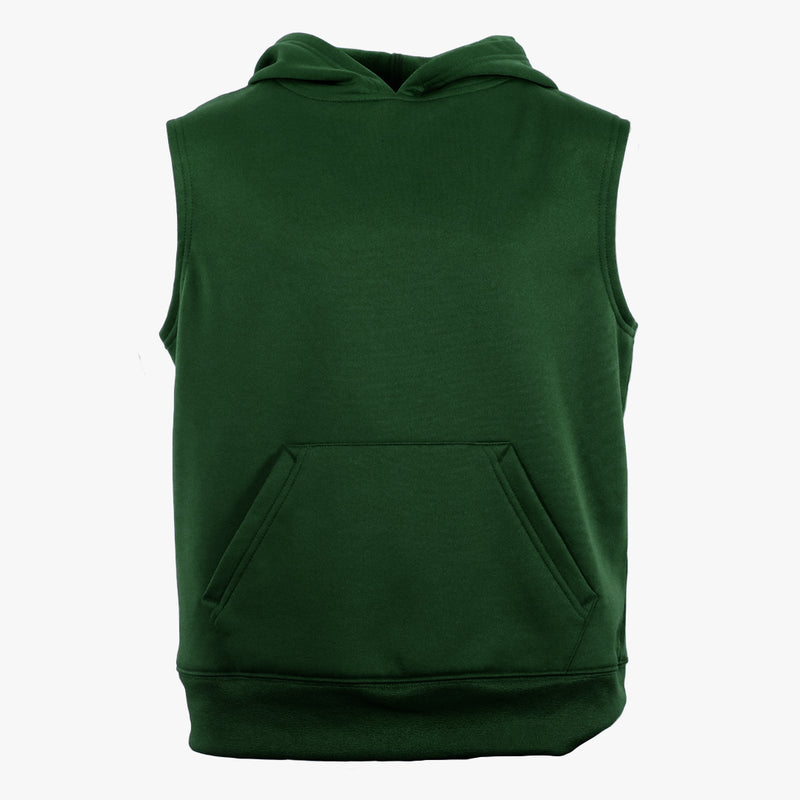 EG PRO Boy Girls Sleeveless Hoodie Youth Tech Fleece Youth