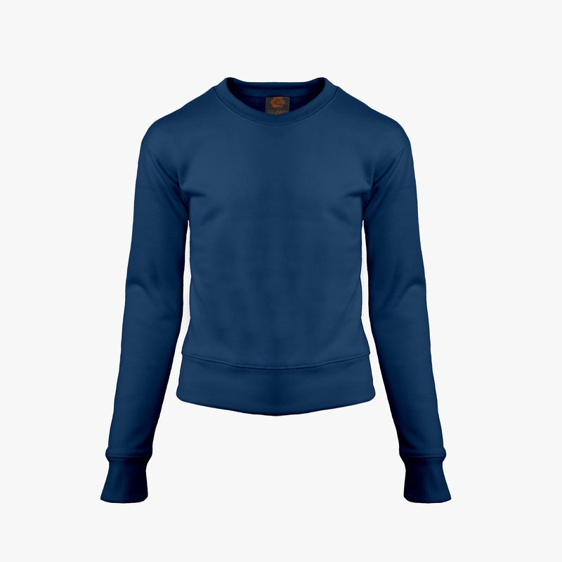 EG PRO Girl Boy Sweatshirts Fleece Long Sleeve Shirts Essential Neutral Crew Neck Top (Youth)
