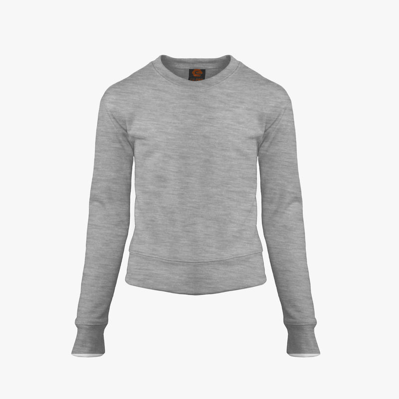 EG PRO Girl Boy Sweatshirts Fleece Long Sleeve Shirts Essential Neutral Crew Neck Top (Youth)