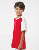 Alleson Athletic Youth Crewneck Pullover Baseball Jersey 532CJY