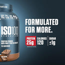 Dymatize ISO 100 Hydrolyzed Whey Protein 5lb Fudge Brownie Post Workout Bulk