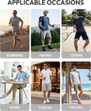 Pack of 5 Workout Shirts for Men Short Sleeve Mens Athletic T-Shirts