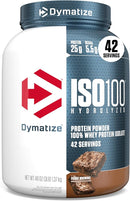 Dymatize ISO 100 Hydrolyzed Whey Protein 3lb Fudge Brownie Post Workout Shake