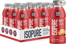 Isopure Zero Carb 32g Clear Protein Ready-to-Drink, Whey Protein Isolate, Alpine Punch, 12 Pack