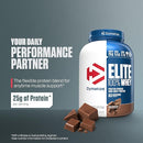 Dymatize Elite 100% Whey Protein 5lb Chocolate Bulk Muscle Protein Powder