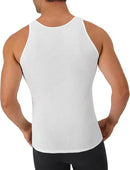 Hanes Men's Tank Undershirt Pack, Cotton Tank Undershirt, Moisture-Wicking, Breathable, White Multi-Pack