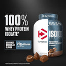 Dymatize ISO100 Protein Powder, 100% Whey Isolate, Gourmet Chocolate | 25g Protein, Hydrolyzed, Fast-Absorbing, Supports Muscle Health, 5.5g BCAAs, Gluten-Free, 76 Servings, 5 lb