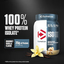 Dymatize ISO100 Protein Powder, 100% Whey Isolate, Gourmet Vanilla | 25g Protein, Hydrolyzed, Fast-Absorbing, Supports Muscle Health, 5.5g BCAAs, Gluten-Free, 20 Servings, 1.3 lb
