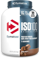 Dymatize ISO100 Protein Powder, 100% Whey Isolate, Gourmet Chocolate | 25g Protein, Hydrolyzed, Fast-Absorbing, Supports Muscle Health, 5.5g BCAAs, Gluten-Free, 76 Servings, 5 lb