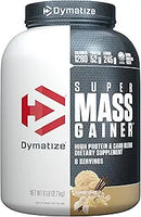 Dymatize Super Mass Gainer Protein 6lb Vanilla Post Workout Bulk Weight Gain