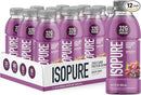 Isopure Zero Carb 32g Clear Protein Ready-to-Drink, Whey Protein Isolate, Alpine Punch, 12 Pack